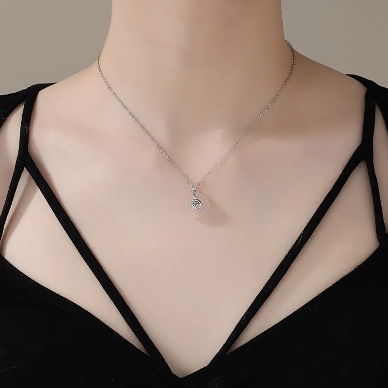 MAGICPOLE Chalcedony Jade Necklaces Women's-1