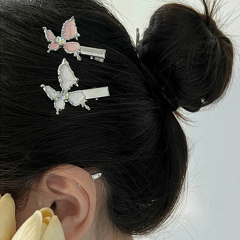 MAGICPOLE Alloy Hair Clips Women's White/Pink-6