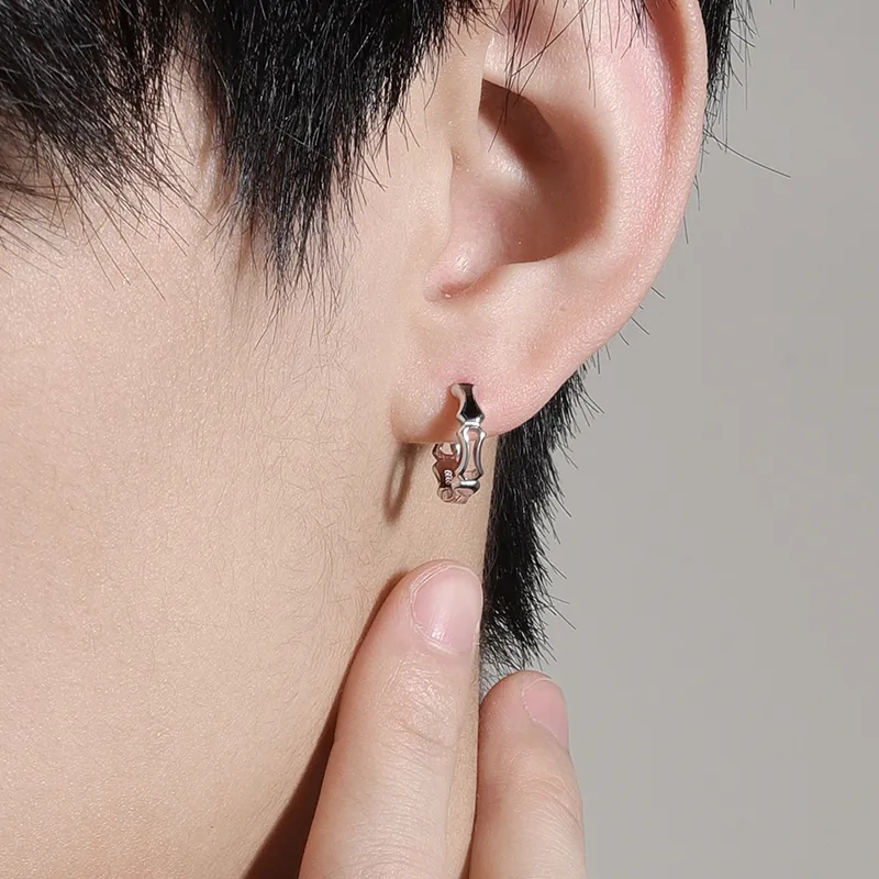 MAGICPOLE Sterling Silver Earrings Unisex Silver-3