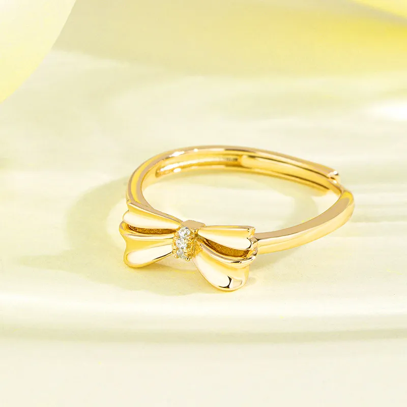 MAGICPOLE 925 Sterling Silver With Zircon Rings Unisex Gold-2