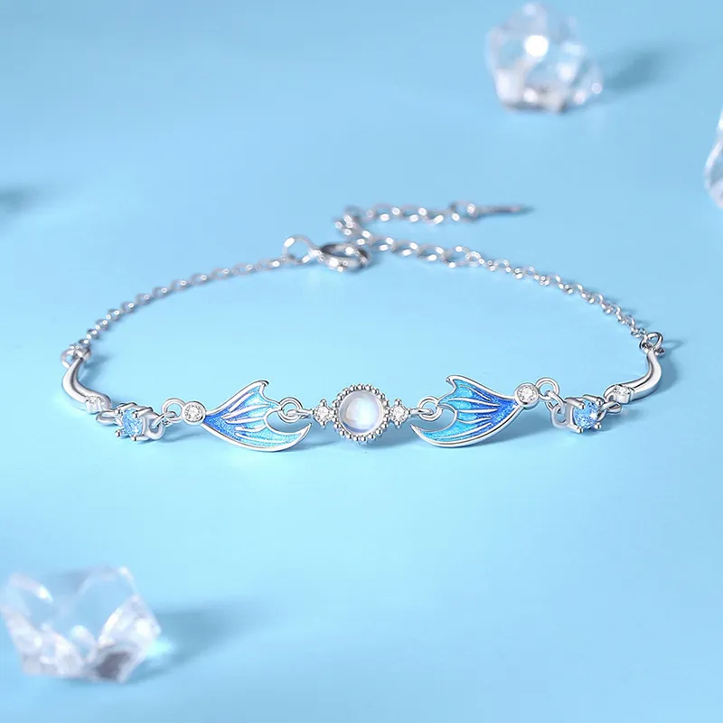 MAGICPOLE 925 Sterling Silver With Zircon Bracelets Women's Silver-5