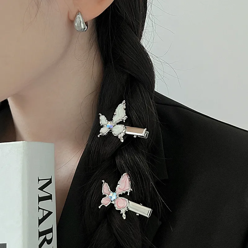 MAGICPOLE Alloy Hair Clips Women's White/Pink-7