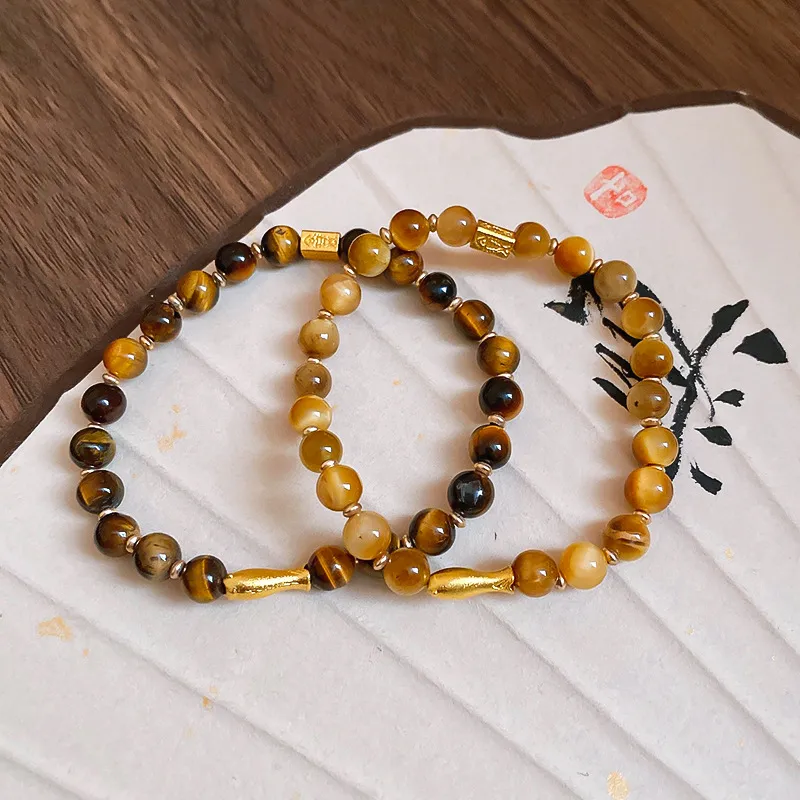 MAGICPOLE Tiger's Eye Stone Bracelets Unisex-11