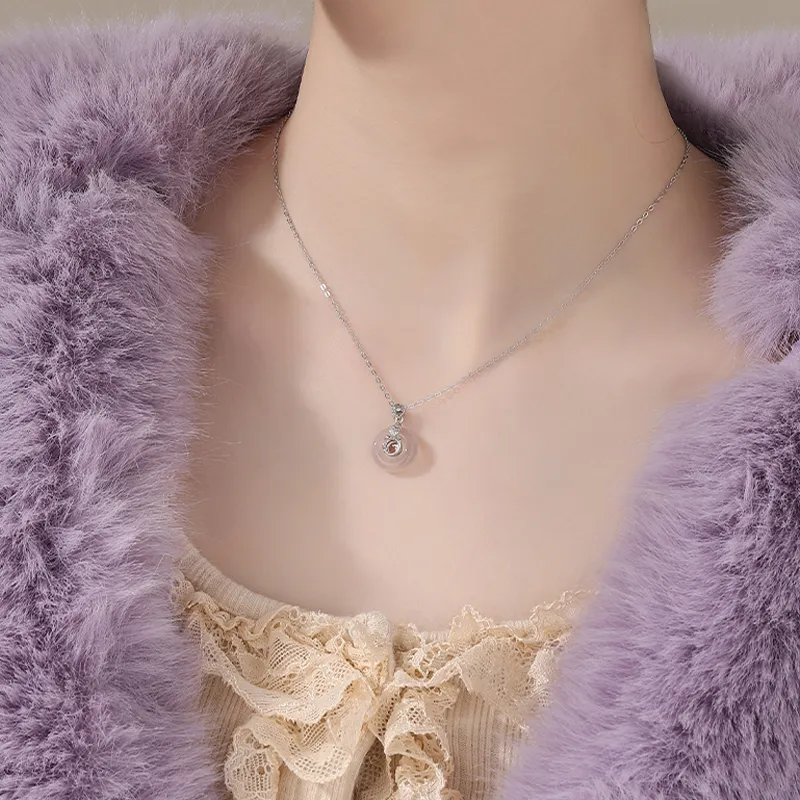 MAGICPOLE Chalcedony Jade Necklaces Women's-5