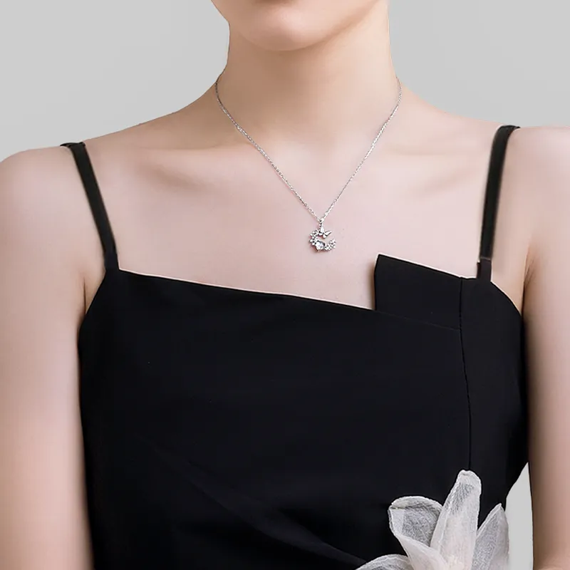 MAGICPOLE 925 Sterling Silver Necklaces Women's Silver-4