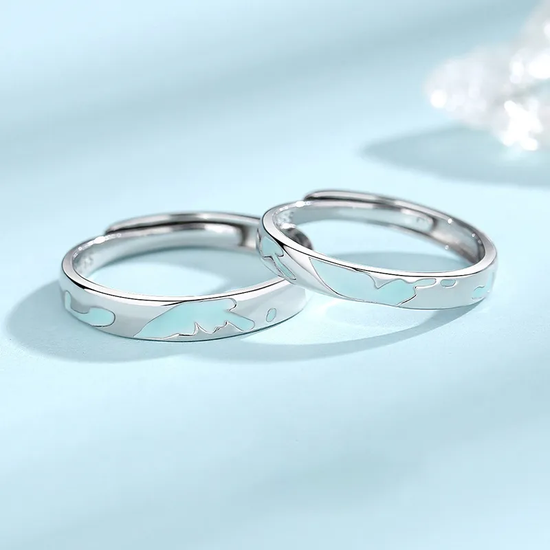 MAGICPOLE 925 Sterling Silver Rings Unisex Silver-4