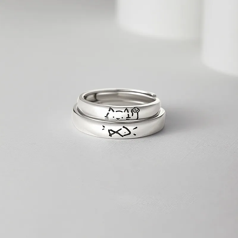 MAGICPOLE Sterling Silver Rings Unisex Silver-5