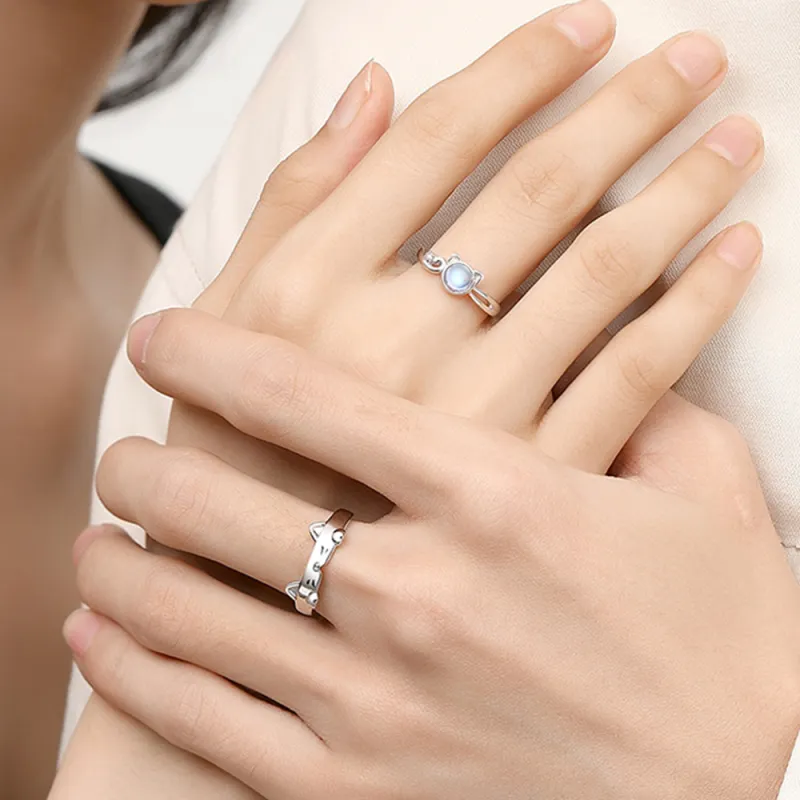 MAGICPOLE 925 Sterling Silver Rings Unisex Silver-4