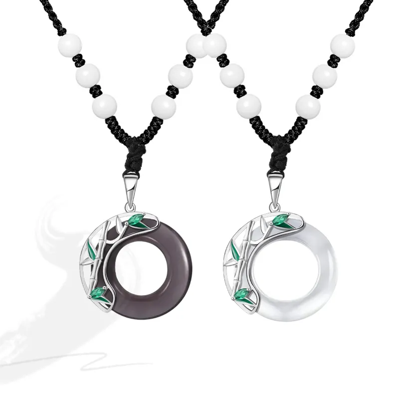 MAGICPOLE Glass Cat Eye Necklaces Unisex-6