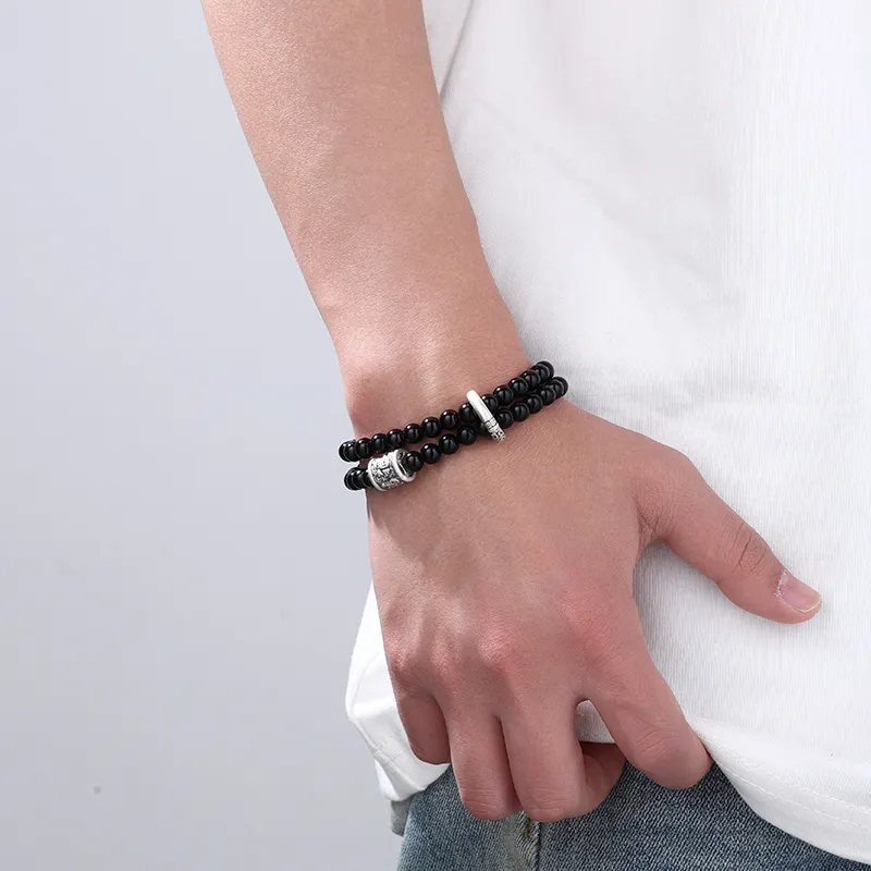 MAGICPOLE Obsidian Bracelets Men's-4