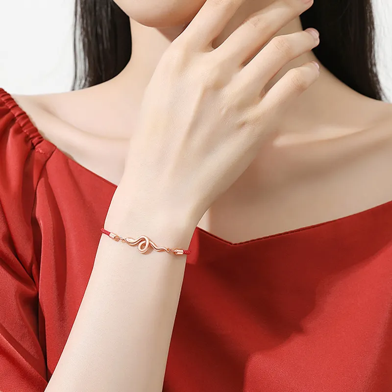 MAGICPOLE 925 Sterling Silver Bracelets Women's Red-1