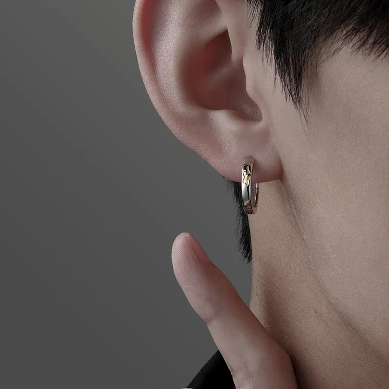 MAGICPOLE 999 Fine Silver Earrings Men's Silver-2