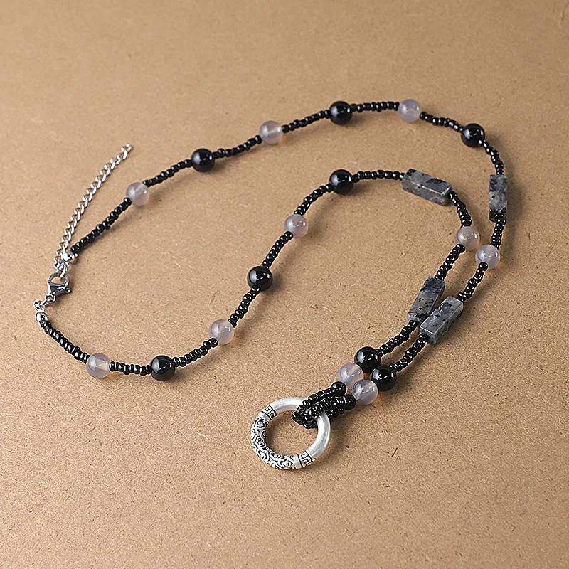 MAGICPOLE Agate Necklaces Men's-4