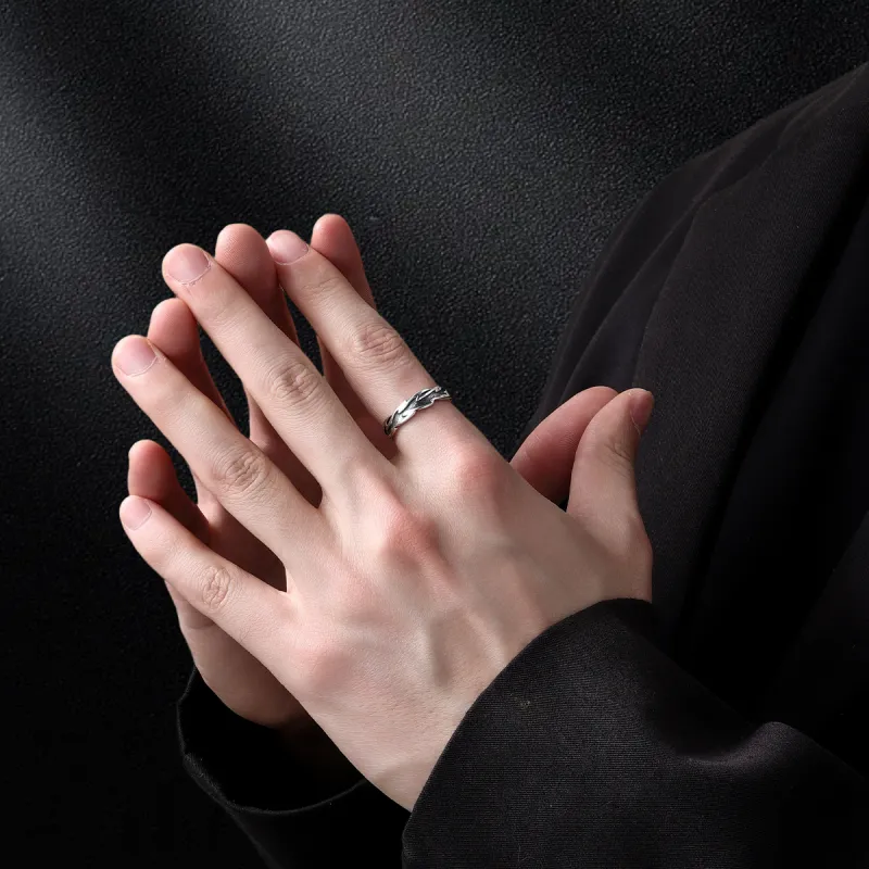 MAGICPOLE 999 Fine Silver Rings Men's-1