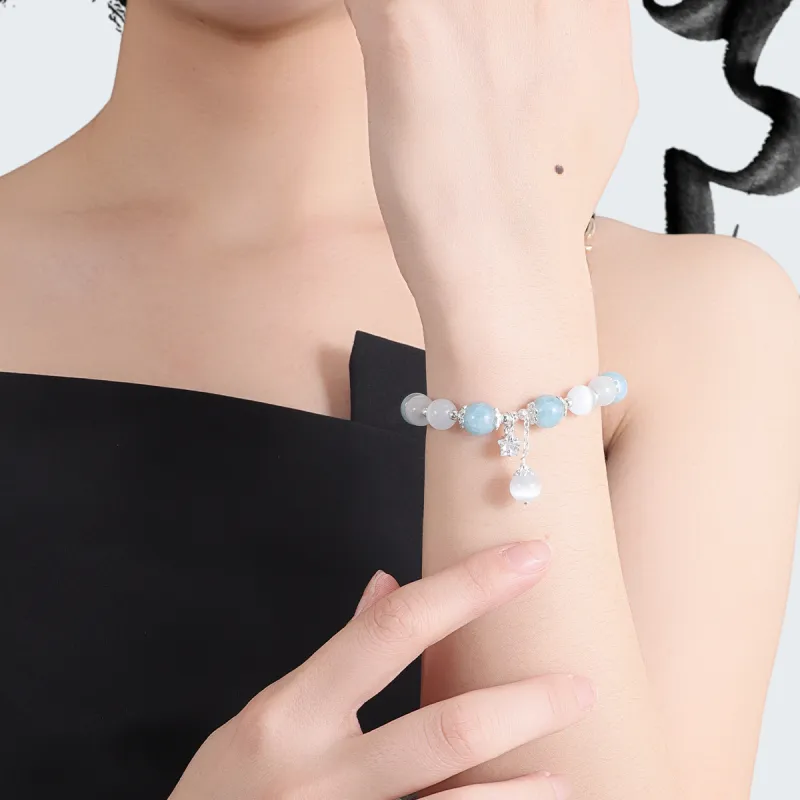 MAGICPOLE Glass Cat Eye Bracelets Women's-3
