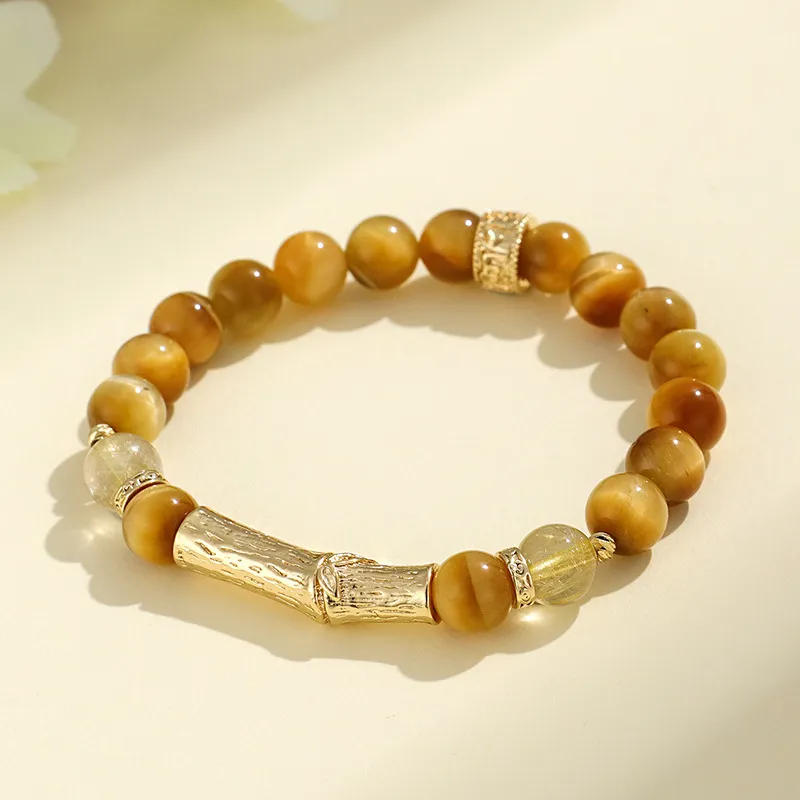 MAGICPOLE Tiger's Eye Stone Bracelets Unisex-2