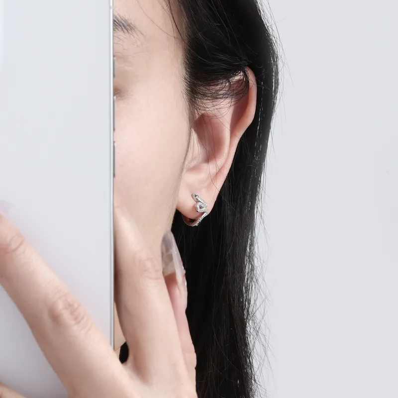 MAGICPOLE 925 Sterling Silver Earrings Women's Silver-1
