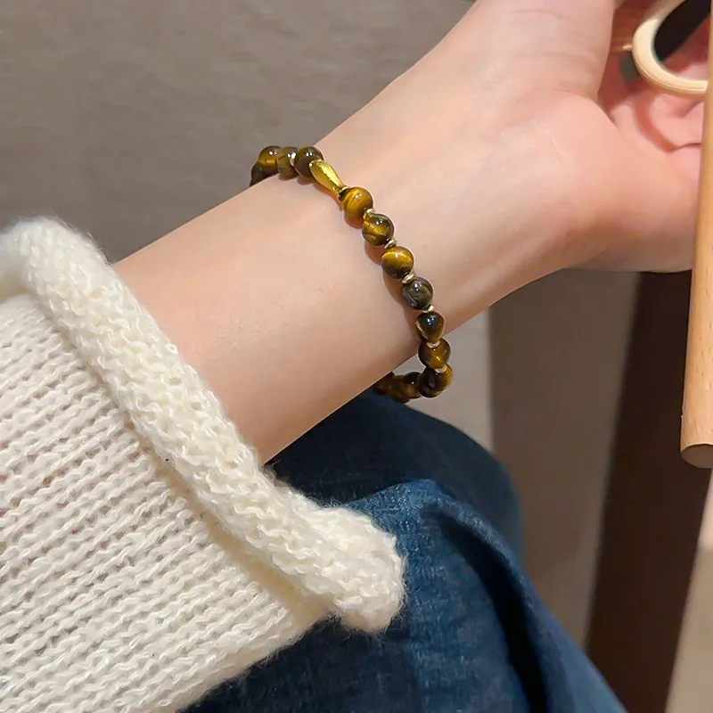 MAGICPOLE Tiger's Eye Stone Bracelets Unisex-6