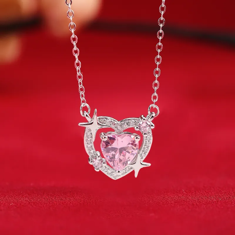 MAGICPOLE 925 Sterling Silver Necklaces Women's Silver, Love Confession Gift-2