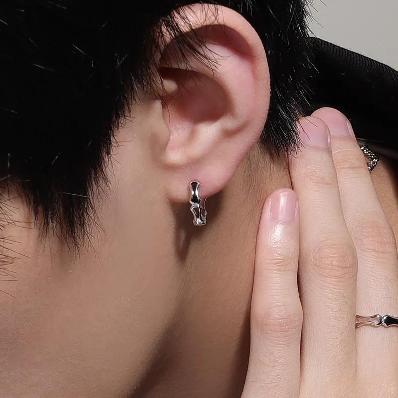 MAGICPOLE Sterling Silver Earrings Unisex Silver-1