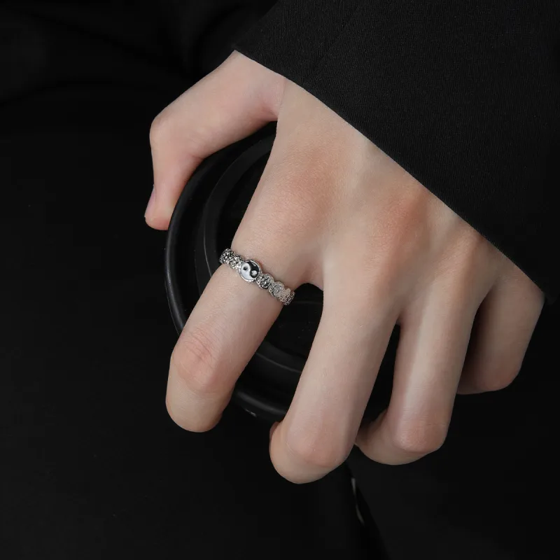 MAGICPOLE 999 Fine Silver Rings Men's Silver Birthday Anniversary-5