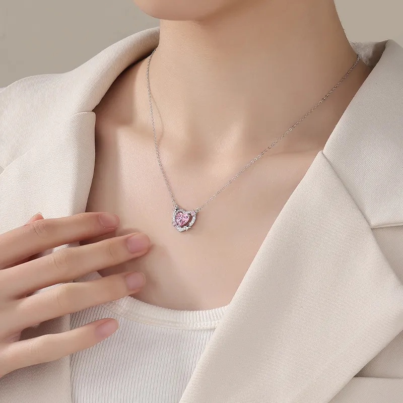 MAGICPOLE 925 Sterling Silver Necklaces Women's Silver, Love Confession Gift-3