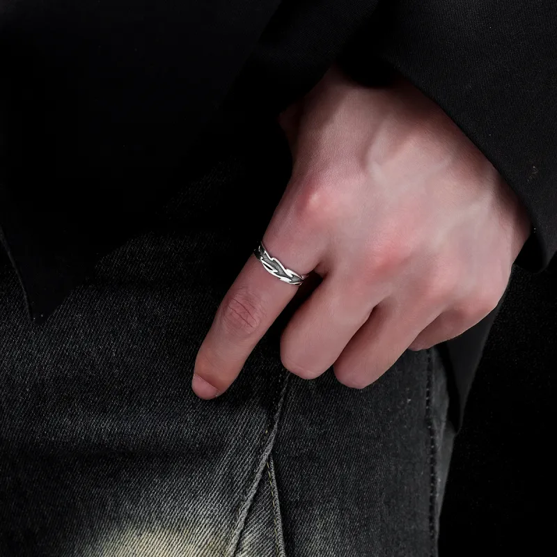 MAGICPOLE 999 Fine Silver Rings Men's-7