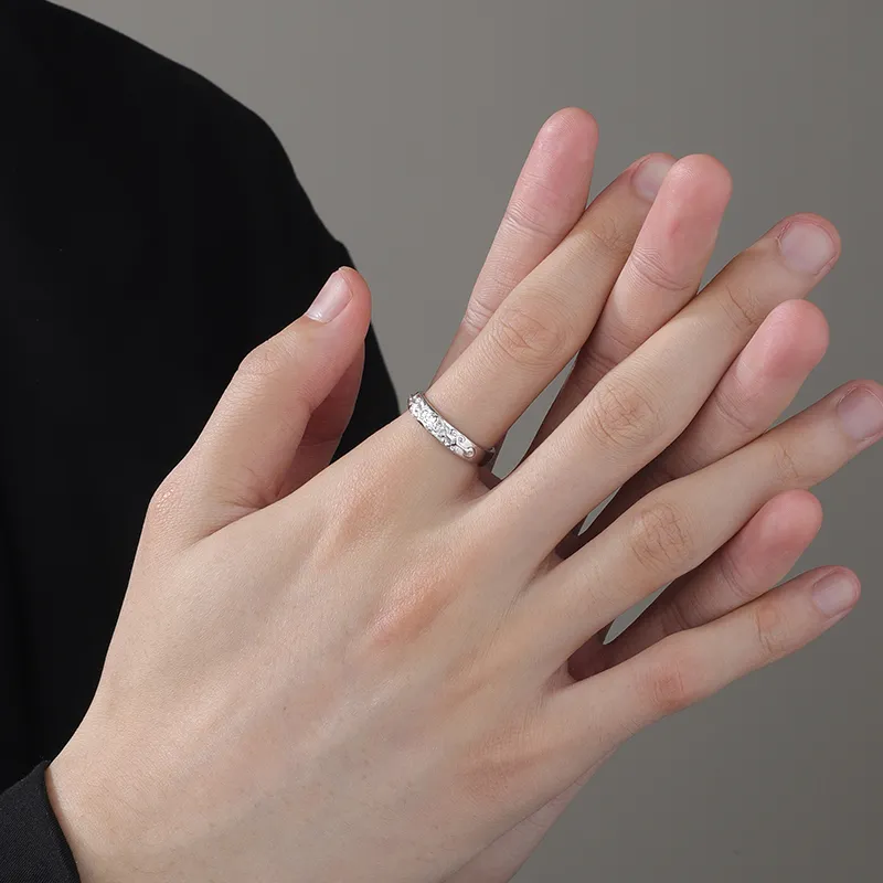 MAGICPOLE 999 Fine Silver Rings Men's Silver-2