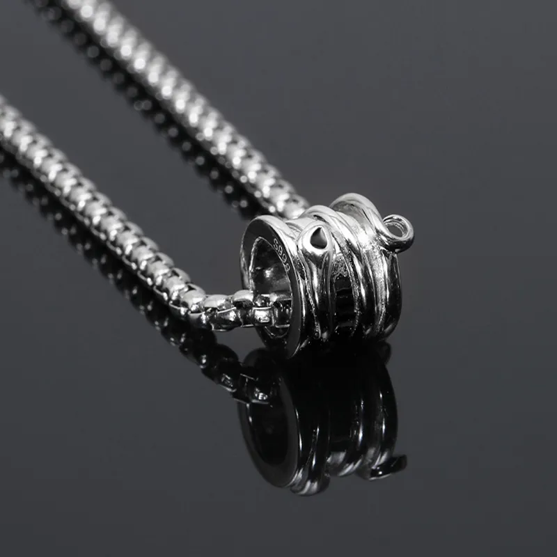 MAGICPOLE Titanium Steel Necklaces Men's Silver-6