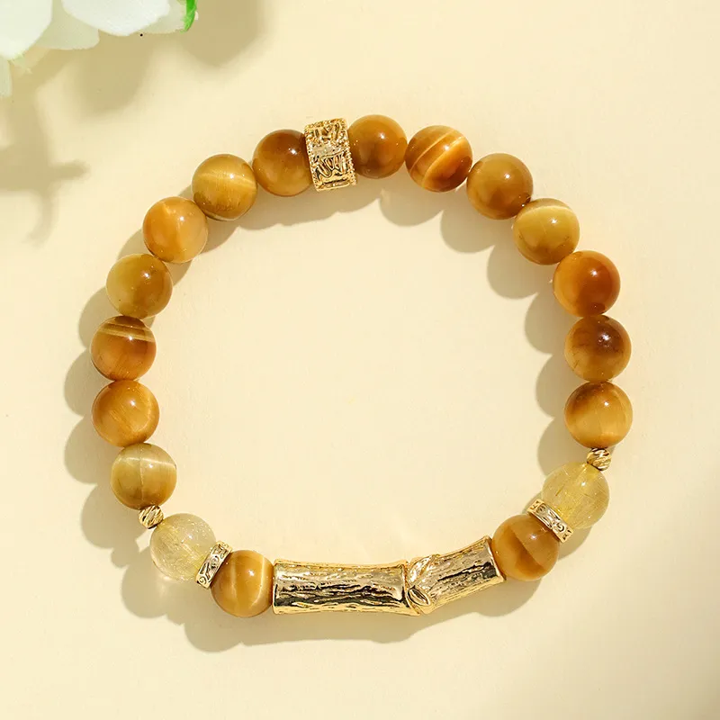 MAGICPOLE Tiger's Eye Stone Bracelets Unisex-1