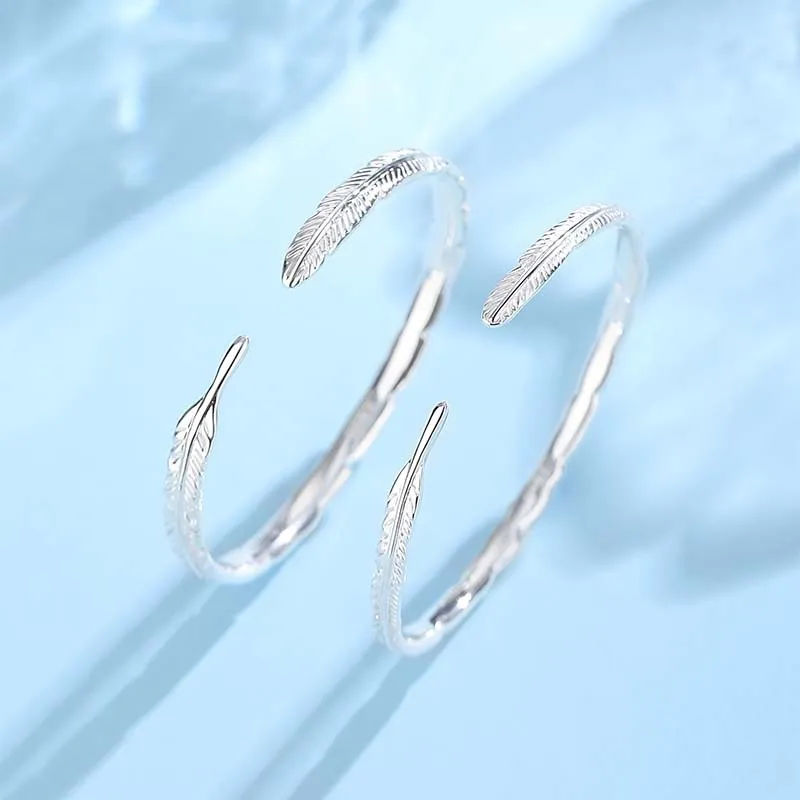 MAGICPOLE 999 Fine Silver Bangles Women's Silver-3