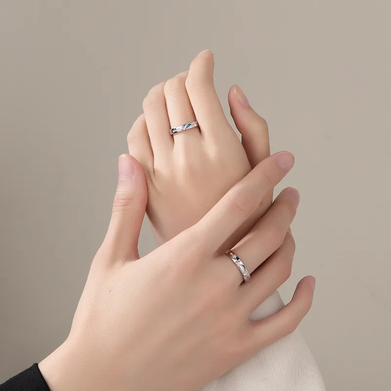 MAGICPOLE 925 Sterling Silver Rings Unisex Silver-6
