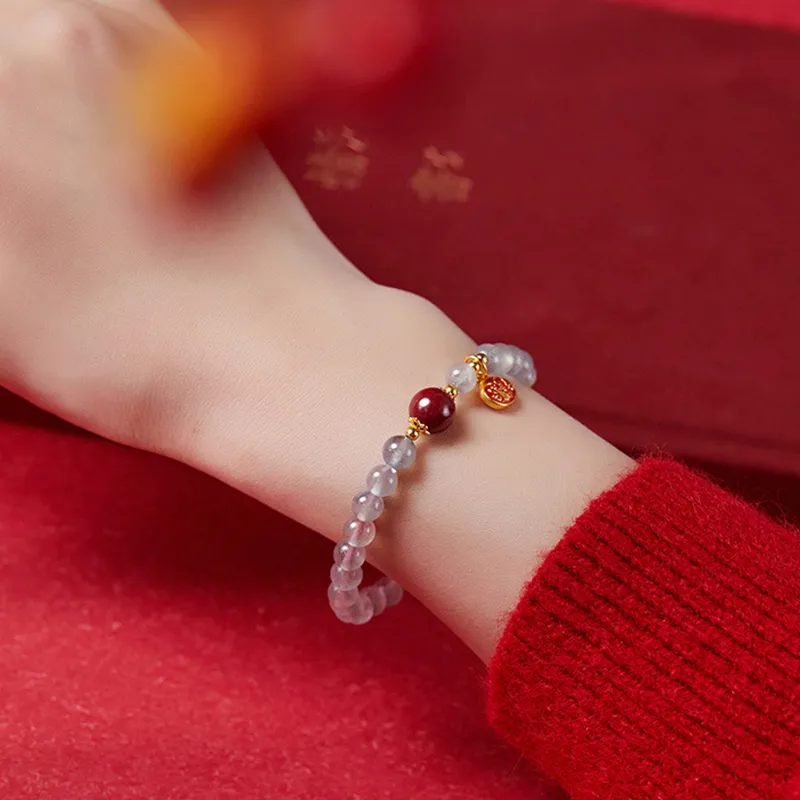 MAGICPOLE Reconstructed Cinnabar Bracelets Women's-5