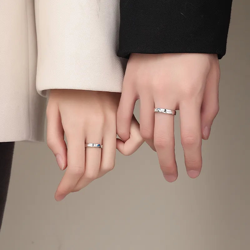 MAGICPOLE 925 Sterling Silver Rings Unisex Silver-5