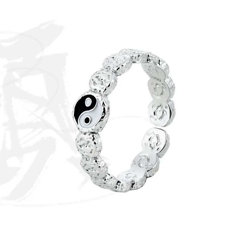 MAGICPOLE 999 Fine Silver Rings Men's Silver Birthday Anniversary-6