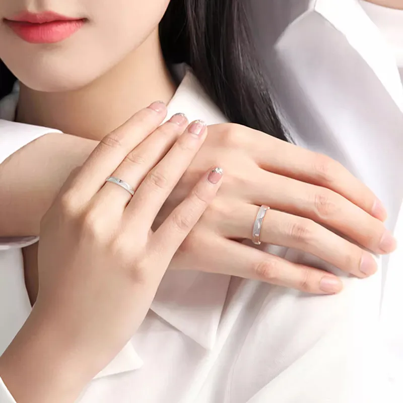 MAGICPOLE 999 Fine Silver Rings Unisex Silver-5