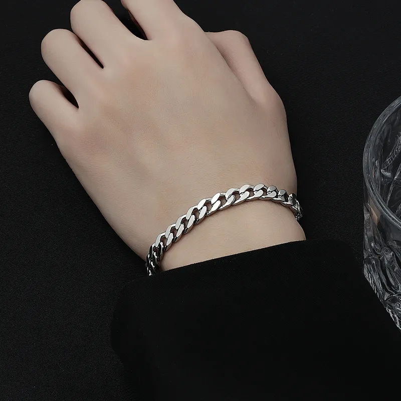 MAGICPOLE 925 Sterling Silver Bracelets Unisex Silver-4