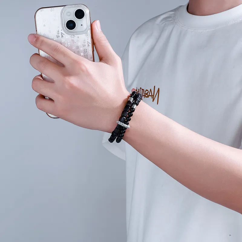 MAGICPOLE Obsidian Bracelets Men's-4