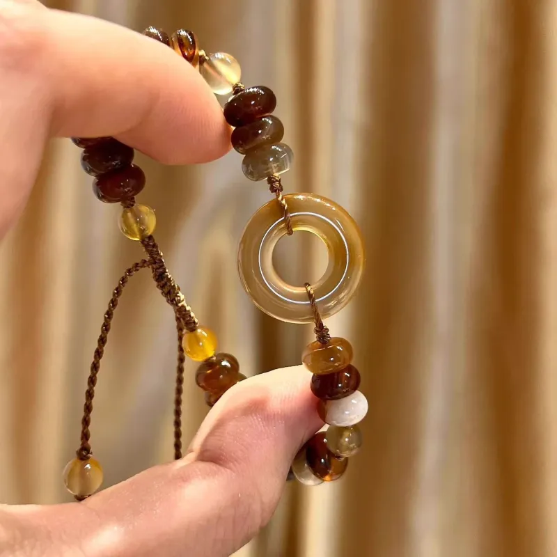 MAGICPOLE Glass Fabrics Bracelets Unisex Brown-3