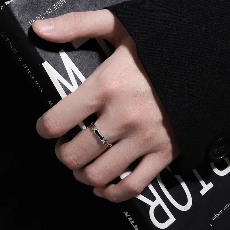 MAGICPOLE Sterling Silver Rings Unisex Silver-1