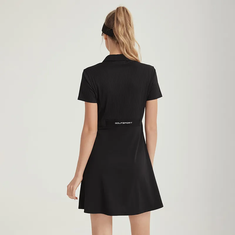 GOLF SS25 Short Sleeved Dress Women's Black-5