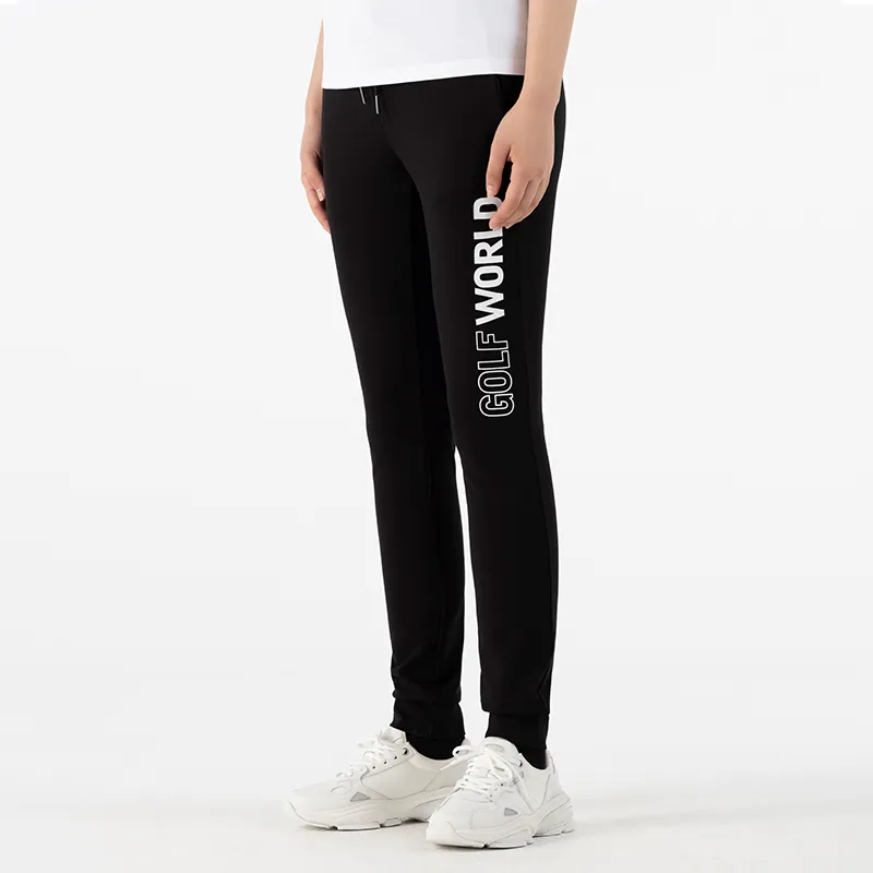 GOLF Knitted Sports Pants Women's Black-3