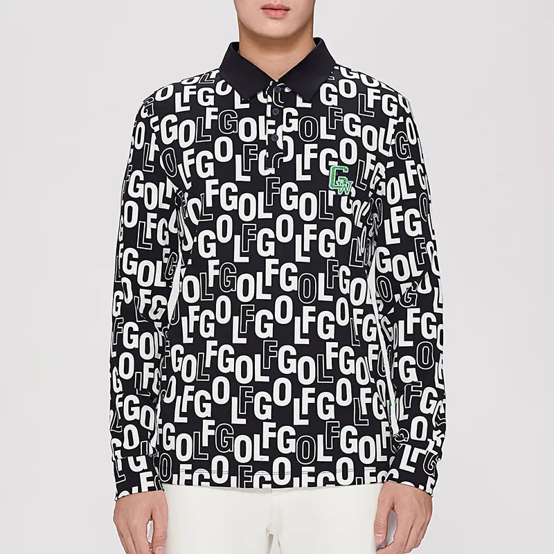 GOLF Polo Shirts Men Black-3