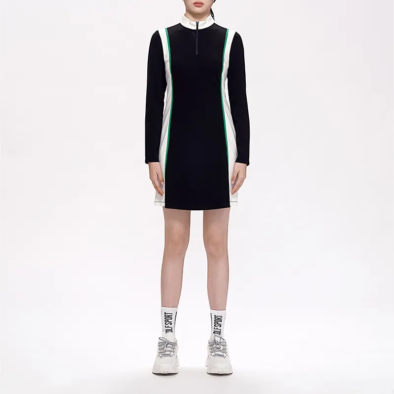 GOLF Long Sleeved Dresses Women's Black-5