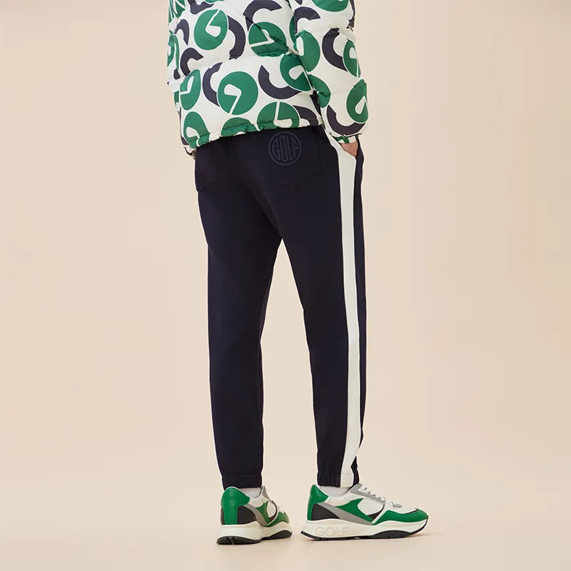 GOLF Knitted Sweatpants Men Navy Blue-4