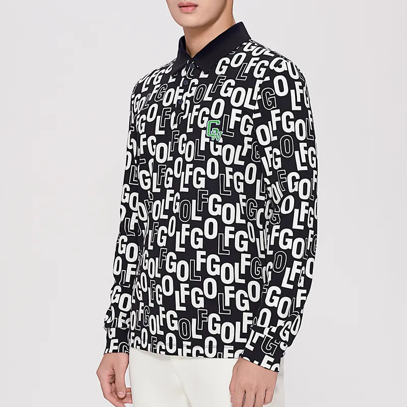 GOLF Polo Shirts Men Black-2