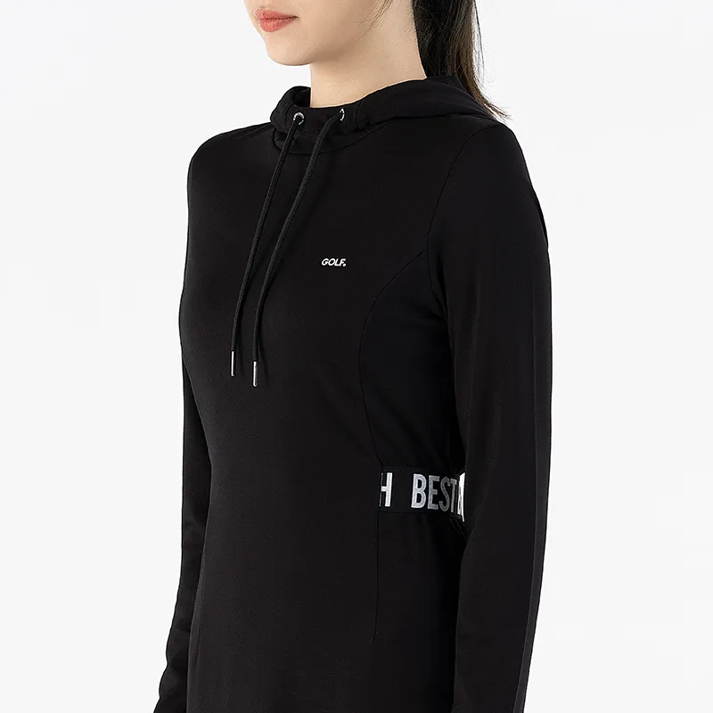 GOLF Long Sleeved Dresses Women's Black-5