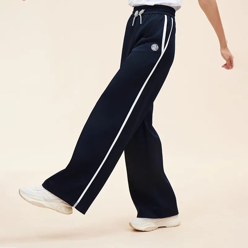 GOLF SS24 Knitted Fabric Casual Pants Women's Navy Blue-2