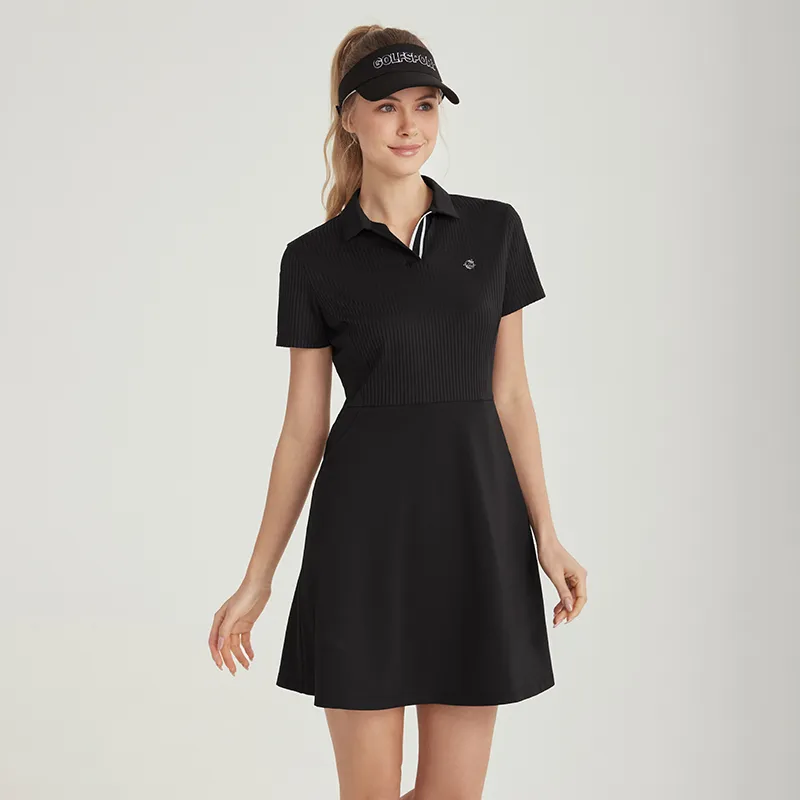 GOLF SS25 Short Sleeved Dress Women's Black-2