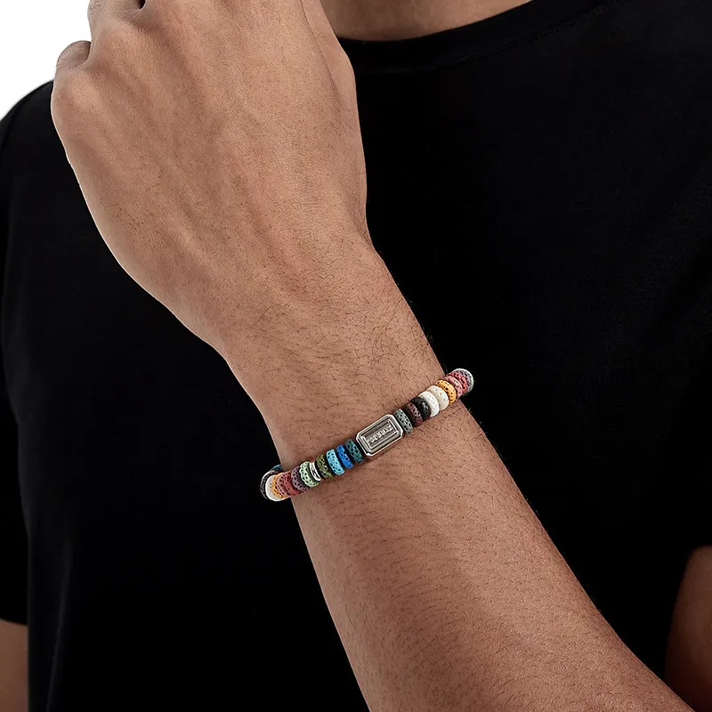 SUSOOK Volcanic Stone Bracelets Unisex Dopamine Dressing-6